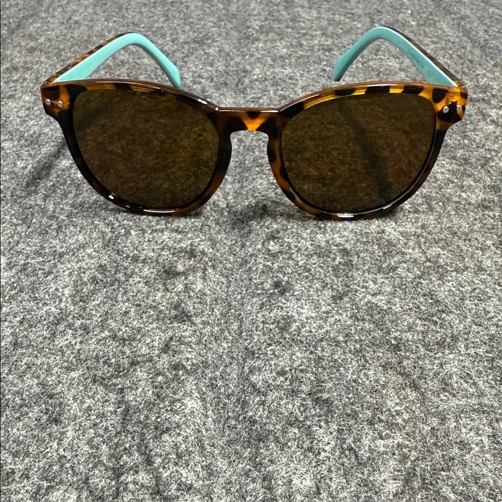 Source Unknown Tortoise Shell Sunglasses with Teal Arms